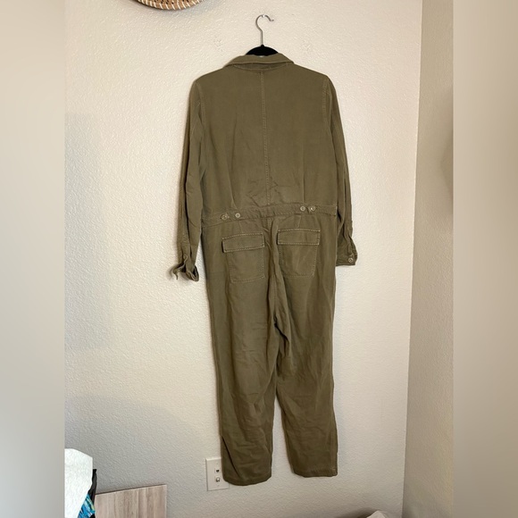 CJLA Carly Jean Jumpsuit Utility Olive Dark Khaki Women Large Boutique - Picture 6 of 15